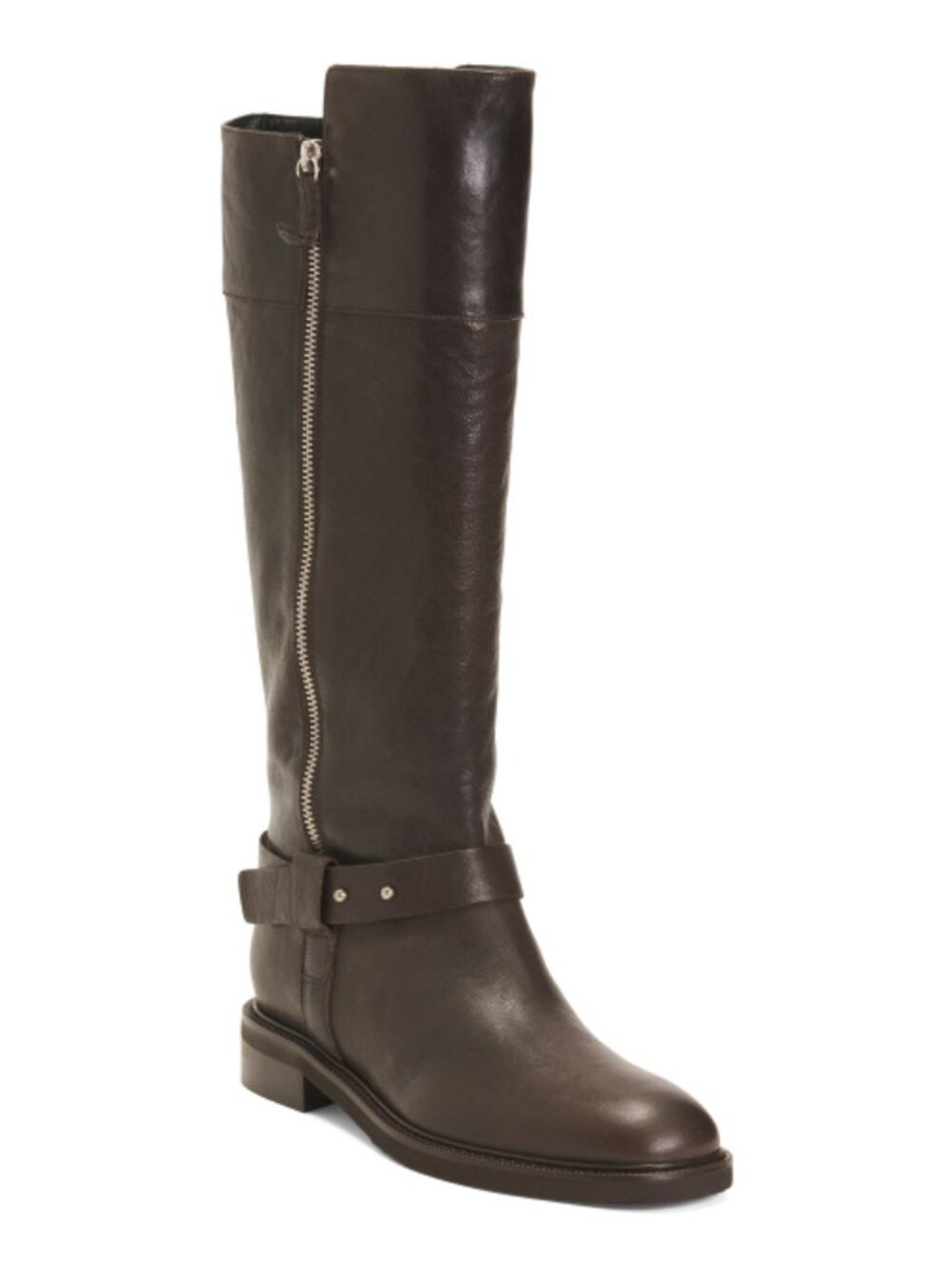 NAPOLEONI Made In Italy Leather High Shaft Boots With Zip